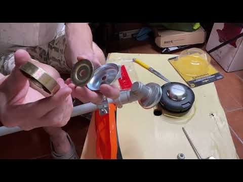 Видео: Установка катушки "CHAMPION HT43" на головку бензотриммера | alexdubovyckvideos