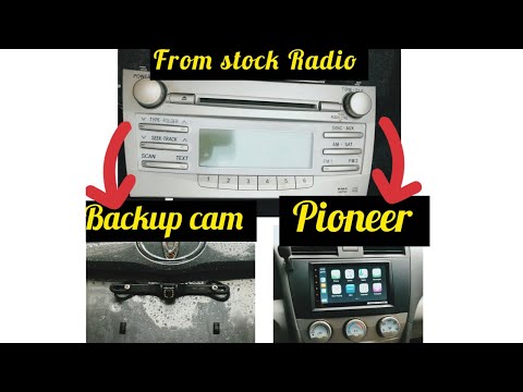 Видео: Установка магнитолы и камеры заднего вида на Toyota Camry 2010 года выпуска. ЧАСТЬ 1