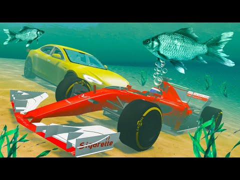 Видео: ПОДВОДНАЯ ПОГОНЯ! КУДА НАС ЗАВЕЛА SIRI?! | МУЛЬТИПЛЕЕР в BeamNG.Drive