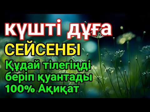Видео: СЕЙСЕНБІ 👑💵Қуаныштaн жылайсың себебі жете алмай жүрген арманың орындалады иншалла