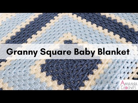 Видео: Одеяло «бабушкин квадрат» | Простой урок по вязанию крючком одеяла