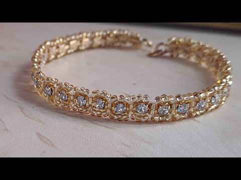 Видео: СТРАЗАлы ЛЕНТАдан БІЛЕЗІК бисерден білезік жасау