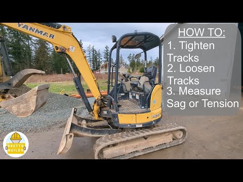 Видео: Как правильно отрегулировать натяжение гусениц мини-экскаватора в HD