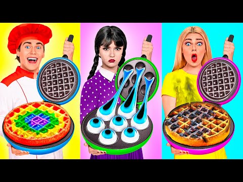 Видео: Кулинарный Челлендж: Уэнсдей Против Бабушки | Смешные Рецепты с Едой Trend DO Challenge