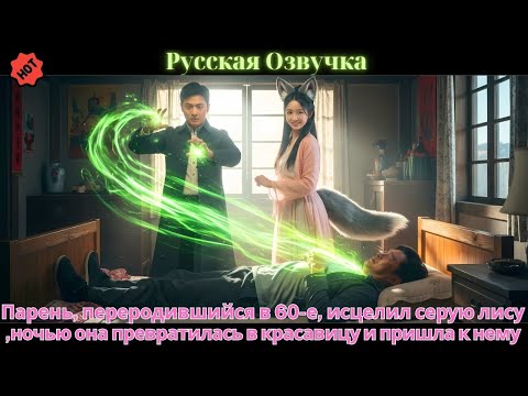 Видео: Парень, переродившийся в 60-е, исцелил серую лису,ночью она превратилась в красавицу и пришла к нему