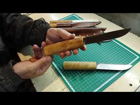 Видео: Ножи из Маховой пилы сталь 9хф