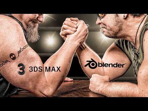 Видео: Баттл 3ds max (AlexHappy) / Blender (Семён Саликов)