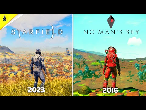 Видео: Starfield против No Man's Sky - Сравнение деталей и физики