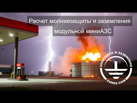 Видео: Онлайн расчет молниезащиты и заземления Модульной МиниАЗС