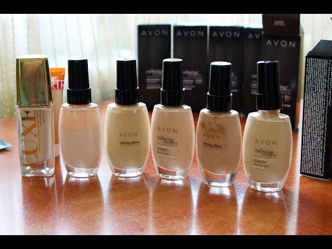 Видео: Avon Обзор все оттенки тонального крема эйвон с успокаивающим эффектом