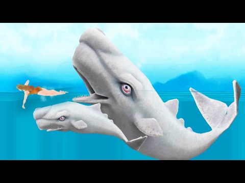 Видео: Прохождение Hungry Shark Evolution - МОБИ ДИК MOBY DICK - ПРОКАЧИВАЮ МОЮ РЫБКУ ДО 10 УРОВНЯ