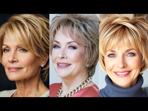 Видео: Стрижка для женщин 50+, 60+ и 70+ — женская стрижка