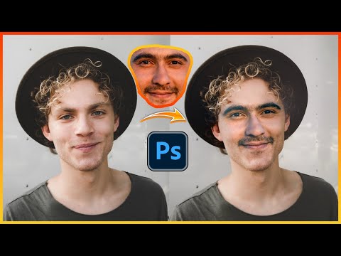 Видео: 🎭 Замена лица на фото в Adobe Photoshop