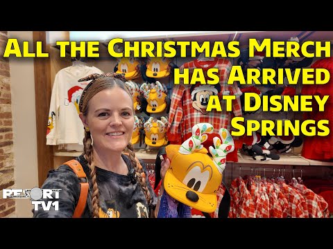 Видео: ВЕСЬ рождественский товар уже в продаже в Disney Springs — Walt Disney World, октябрь 2025 г.