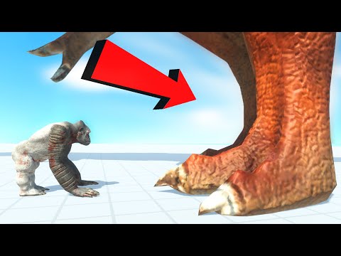 Видео: ГОРИЛЛА ВЕЛИКАН ПРОТИВ ЦАРЯ ДИНОЗАВРОВ, ОБНОВЛЕНИЕ  | Animal Revolt Battle Simulator