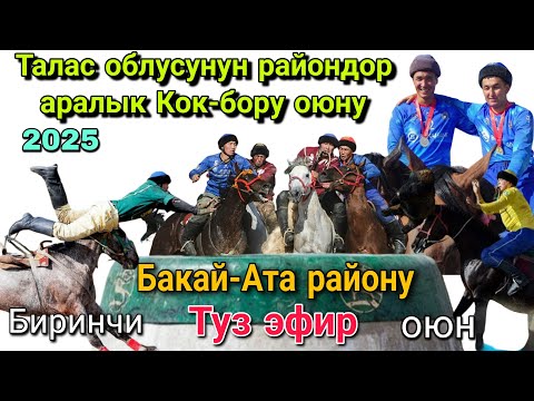 Видео: Талас облусунун райондор аралык Кок-бору оюну 2025 учунчу болук