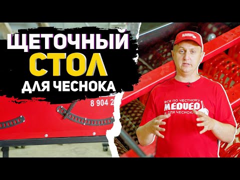 Видео: Универсальный щеточный стол для очистки чеснока от грязи и лишней чешуи