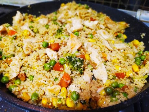 Видео: Кус кус с курицей и овощами. Быстрое приготовление