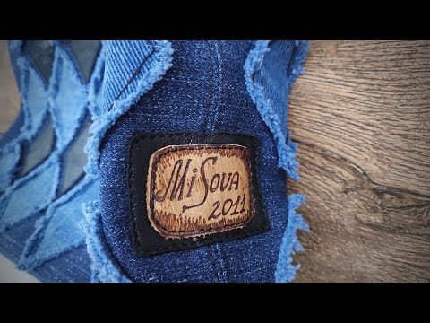 Видео: З маленьких шкіряних та джинсових клаптиків - пошила стильну папку для документів!