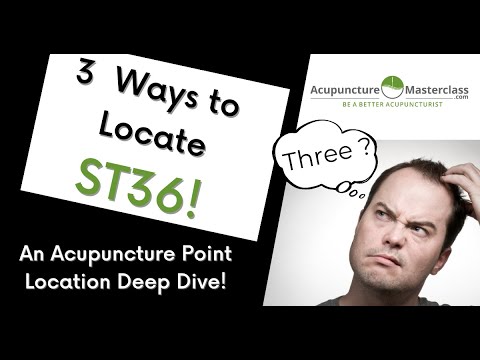 Видео: Точка акупунктуры ST36 — 3 метода определения местоположения