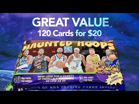 Видео: Весёлый бюджетный рип! 24-25 баскетбольных коробок Haunted Hoops NBA