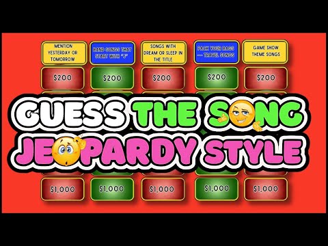 Видео: Угадай песню! Музыкальная викторина Jeopardy | Музыкальная викторина | Quiz Burst