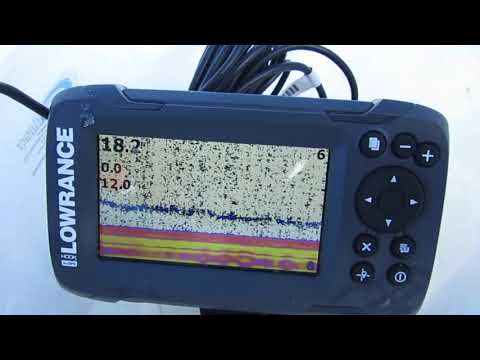 Видео: Эхолот Lowrance Hook2-4x GPS для зимней рыбалки!