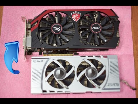 Видео: Замена охлаждения. Palit GeForce GTX 570 Sonic Platinum.
