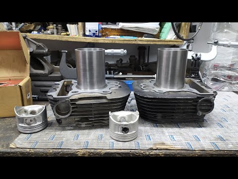 Видео: YAMAHA Virago ГИЛЬЗОВКА ЦИЛИНДРОВ #yamaha