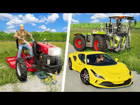 Видео: Я начал с $0 на плоской карте и скосил всю карту! 🚜