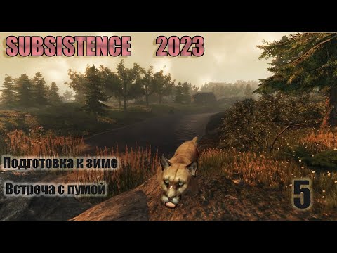 Видео: Подготовка к зиме. Встреча с пумой. Subsistence 2023 # 5.