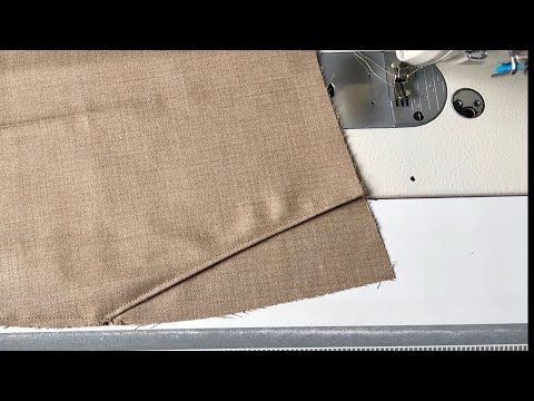 Видео: Идеальная строчка крест-накрест на карманах мужских брюк | Простое руководство по шитью