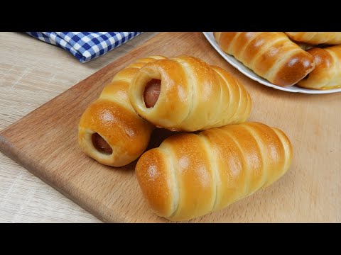 Видео: Сосиски в Тесте ✧ Простой рецепт воздушного теста ✧Sausage Roll Recipe, English Subtitles