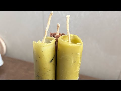 Видео: Как изготовить восковую свечу в домашних условиях #отливкавоском #свечи #отливка