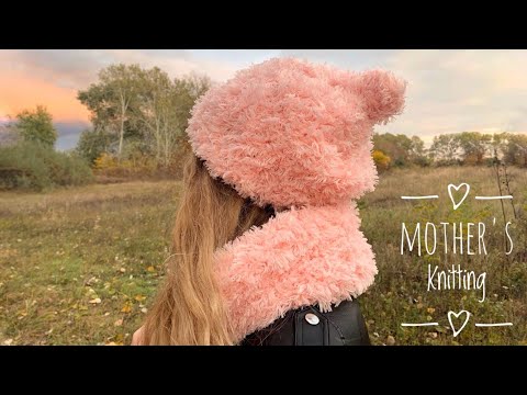 Видео: Шапка из Alize Puffy Fur за 30 минут. Мастер-класс от Mother's Knitting.