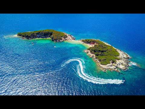 Видео: [4K] Албания. Ксамил с высоты птичьего полета