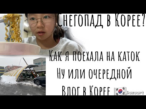 Видео: Korean vlog:как мы поехали на каток ну или очередной влог в Корее (у нас снегопад)🇰🇷🎀