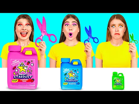 Видео: Большая, Средняя или Маленькая Тарелка Челлендж | Забавные Кухонные Лайфхаки от GoFun Challenge