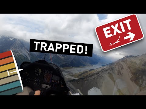 Видео: Планер слишком низко в горах