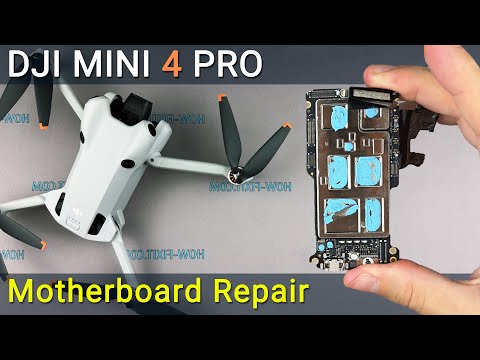Видео: Руководство по замене материнской платы и ремонту после попадания воды на DJI Mini 4 Pro