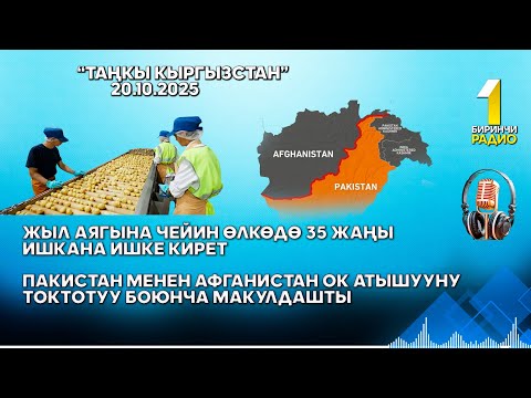 Видео: БИРИНЧИ РАДИО: Таңкы Кыргызстан кабарлар топтому 20.10.2025