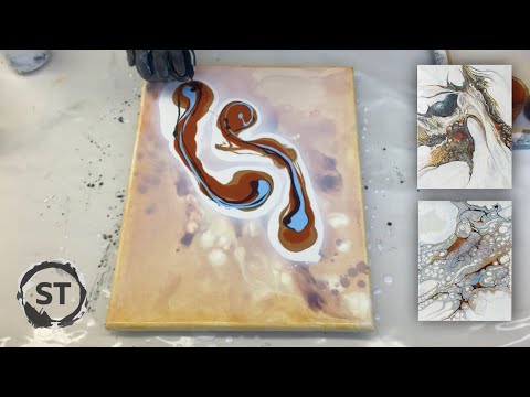 Видео: НОВЫЙ медиум для заливки полупрозрачной основы! Жемчуг, одинаковые цвета в двух вариантах.✌️