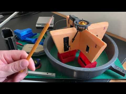 Видео: 3D моделирование дрона с одним мотором. 3D modelling a single motor drone.