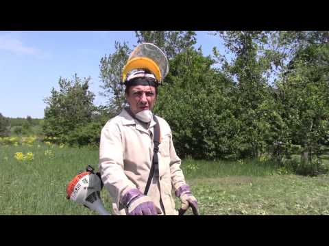 Видео: Бензотриммер Stihl fs 55 Обзор, Опыт эксплуатации+ допонение обзор диска для кошения..