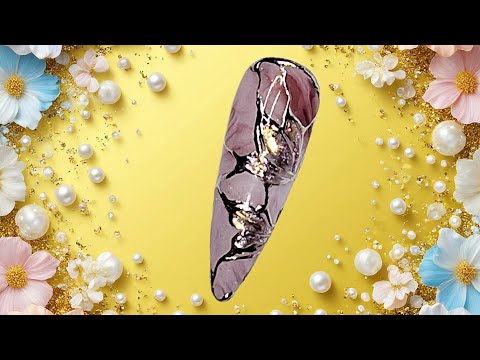 Видео: Осенний нейл-арт. Литье втиркой. МК/ Autumn nail art. Nail tutorial