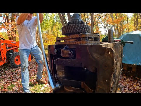 Видео: Извлечение коленчатого вала Caterpillar RD-6 без использования стенда для двигателя — #2H1768 Эп.16
