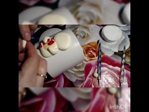 Видео: Технология работы с холодным фарфором. Декор новогодней кружки    Марченко Мария Владимировна