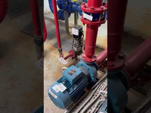 Видео: Выход на режим практика - водяное, сплинкерное пожаротушение.