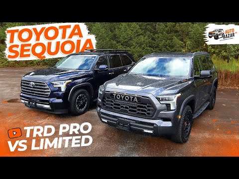 Видео: 2023 Toyota Sequoia TRD Pro: обзор и сравнение с Toyota Sequoia Limited + TRD Off-Road пакет