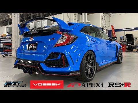 Видео: Сборка Honda Civic Type-R 2021 года | Заниженные пружины RS-R | Полный выхлоп APEXi | Впуск PRL |...